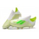 Zapatillas de Fútbol adidas X 18+ FG Blanco Verde