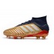 Zapatillas de Futbol adidas Predator 19.1 FG - Oro Rojo Plata