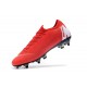 Nike Mercurial Vapor 12 Elite SG Botas Hombre Rosso Blanco