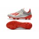 Zapatillas de fútbol adidas X 19.1 FG Plata Rojo