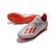 Zapatillas de fútbol adidas X 19.1 FG Plata Rojo