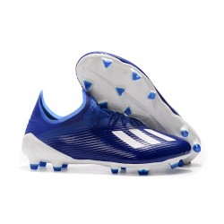 Zapatillas de fútbol adidas X 19.1 FGZapatillas de fútbol adidas X 19.1 FG Azul Blanco