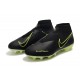 Nike Zapatillas Phantom VSN Elite DF FG - Negro Amarillo Fluorescente