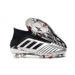 Botas adidas Predator 19+ FG para Adultos - Plata Negro