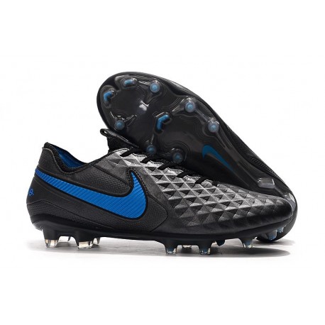 Bota de Fútbol Nike Tiempo Legend VIII Elite FG Negro Azul