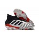 Zapatillas de Futbol adidas Predator 19.1 FG - Metal Negro Rojo