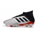 Zapatillas de Futbol adidas Predator 19.1 FG - Metal Negro Rojo