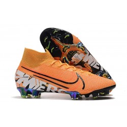 Zapatillas Nike Mercurial Superfly VII Elite FG Naranja Blanco