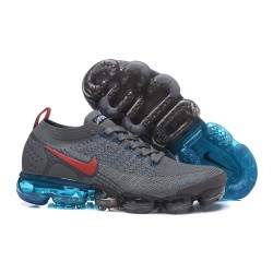 Nike Air VaporMax 2 Flyknit 2018 Para Hombres - Gris Rojo