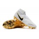 Bota de fútbol Nike Phantom Vision Elite DF FG - Blanco Oro