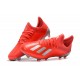 Zapatillas de fútbol adidas X 19.1 FG Rojo Plata