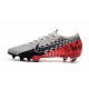 Zapatos Nike Mercurial Vapor XIII Elite FG Neymar Platino Negro Rojo