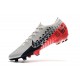 Zapatos Nike Mercurial Vapor XIII Elite FG Neymar Platino Negro Rojo