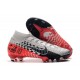 Zapatillas Nike Mercurial Superfly VII Elite FG Neymar Cromado Negro Rojo Platino