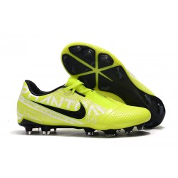 Nike Phantom VNM Elite FG Amarillo Fluorescente Blanco Obsidiana