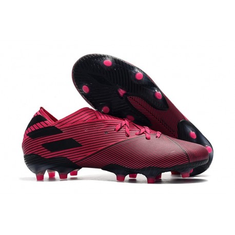 Zapatillas de Futbol adidas Nemeziz 19.1 FG - Rosa Negro