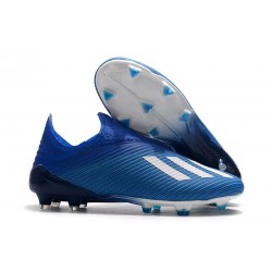 adidas Predator 19+ FG Bota de Fútbol Azul Blanco