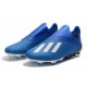 adidas Predator 19+ FG Bota de Fútbol Azul Blanco