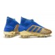 adidas Predator 19+ FG Tacos de Futbol - Oro Azul