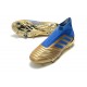 adidas Predator 19+ FG Tacos de Futbol - Oro Azul