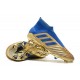 adidas Predator 19+ FG Tacos de Futbol - Oro Azul
