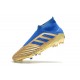 adidas Predator 19+ FG Tacos de Futbol - Oro Azul