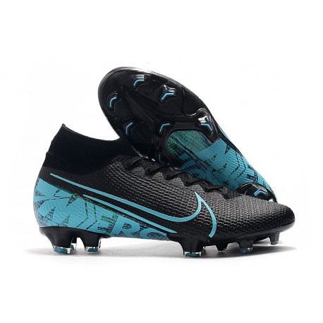 Zapatillas Nike Mercurial Superfly VII Elite FG Negro Azul