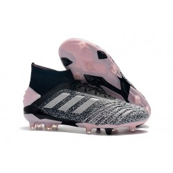 adidas Predator 19+ FG Tacos de Futbol - Gris Plata Rosa