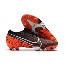 Nike Mercurial Vapor 13 Elite FG Edición Limitada Negro Blanco Hyper Crimson