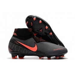 Nike Zapatillas Phantom VSN Elite DF FG - Gris Oscuro/Mango Brillante/Negro