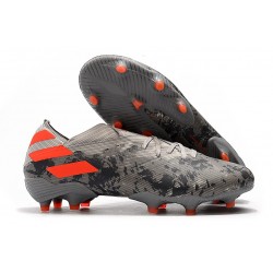 Zapatillas de Futbol adidas Nemeziz 19.1 FG - Gris Naranja Chalk