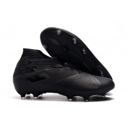 adidas Nemeziz 19+ FG - Botas de fútbol para hombre Negro