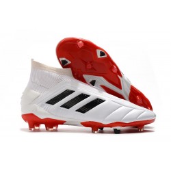 adidas Predator Mania 19+FG ADV Tacos de Futbol - Blanco