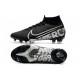 Nike Botas de Fútbol Mercurial Superfly 7 Elite FG Negro Gris Metalizado