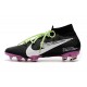 Nike Botas de Fútbol Mercurial Superfly 7 Elite FG Negro Violeta Blanco