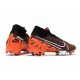 Nike Botas de Fútbol Mercurial Superfly 7 Elite FG Negro Blanco Hyper Crimson