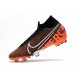 Nike Botas de Fútbol Mercurial Superfly 7 Elite FG Negro Blanco Hyper Crimson