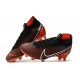 Nike Botas de Fútbol Mercurial Superfly 7 Elite FG Negro Blanco Hyper Crimson