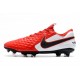 Bota de Fútbol Nike Tiempo Legend VIII Elite FG Rojo Blanco