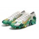 Nike Mercurial Vapor 13 Elite FG Botas -Mbappe Gris Verde Oro