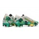 Nike Mercurial Vapor 13 Elite FG Botas -Mbappe Gris Verde Oro