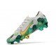 Nike Mercurial Vapor 13 Elite FG Botas -Mbappe Gris Verde Oro