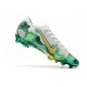 Nike Mercurial Vapor 13 Elite FG Botas -Mbappe Gris Verde Oro