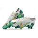 Nike Mercurial Vapor 13 Elite FG Botas -Mbappe Gris Verde Oro