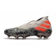 adidas Nemeziz 19+ FG - Botas de fútbol para hombre Gris Naranja Chalk