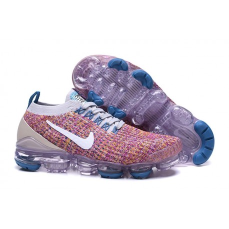 Nike Zapatos Air VaporMax Flyknit 3 Rosa Azul