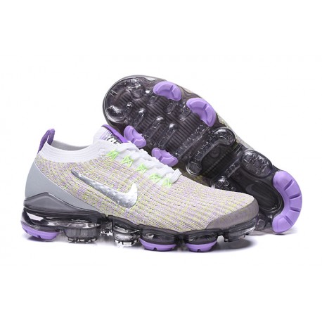 Nike Zapatos Air VaporMax Flyknit 3 Violeta Plata