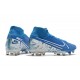 Zapatos Nike Mercurial Superfly VII Elite AG-Pro Azul Blanco