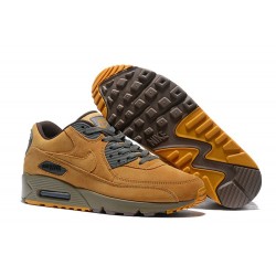 Botas Nike Air Max 90 Hombres Camel Gris