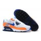 Botas Nike Air Max 90 Blanco Naranja Azul